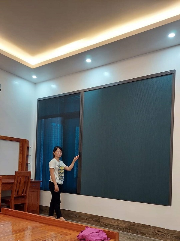 rèm tổ ong chống nước bền đẹp cho cửa lớn và không gian hiện đại