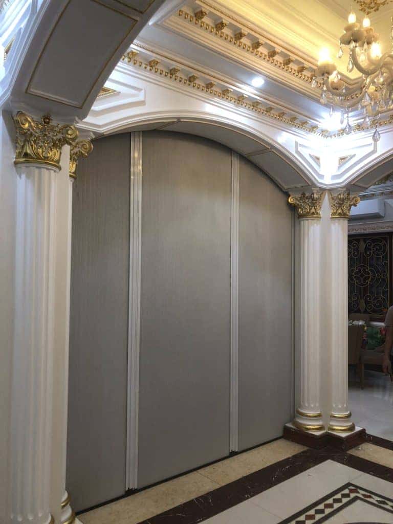 vách ngăn rèm tổ ong trong không gian nội thất sang trọng