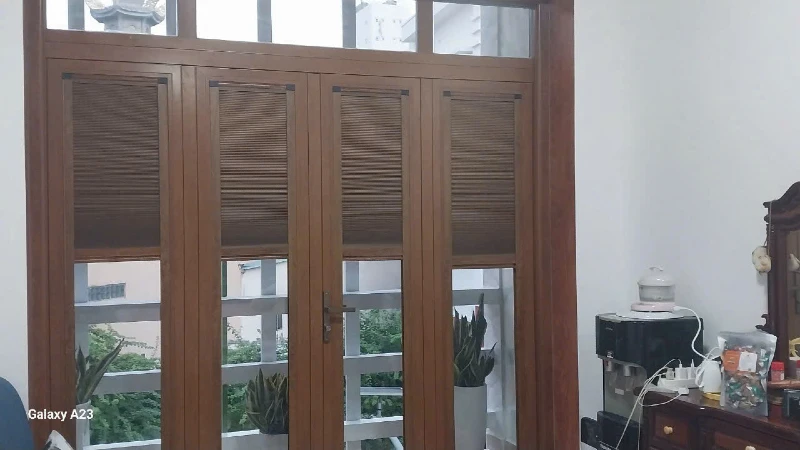 Rèm tổ ong điều hoà cách nhiệt dùng cho không gian nhà ở